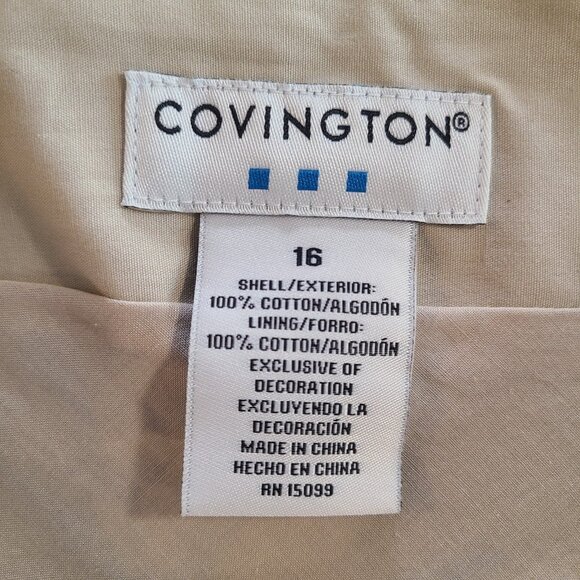 Covington Embroidered Cotton Skirt Floral Romantic Fairycore Feminine 16 - Picture 6 of 10